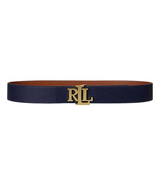 Αναστρέψιμη δερμάτινη ζώνη Lauren Ralph Lauren χρώμα: πολύχρωμο, 412912040
