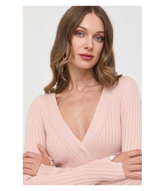 Πουλόβερ Guess χρώμα: ροζ
