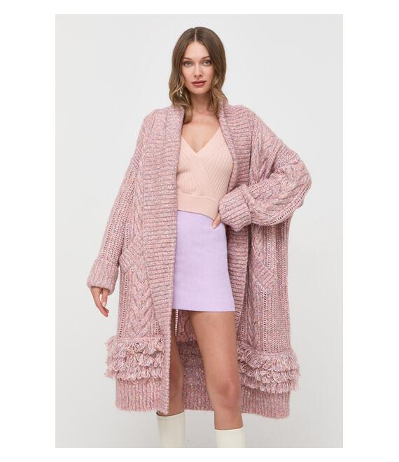 Πουλόβερ Guess χρώμα: ροζ
