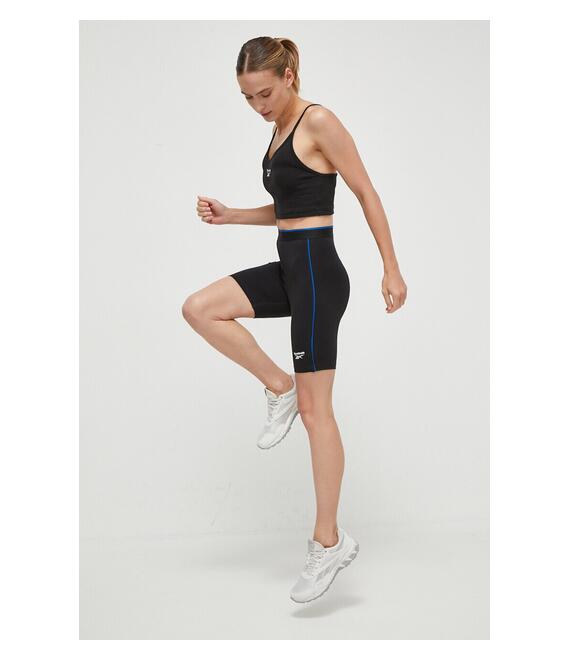 Σορτς Reebok χρώμα: μαύρο