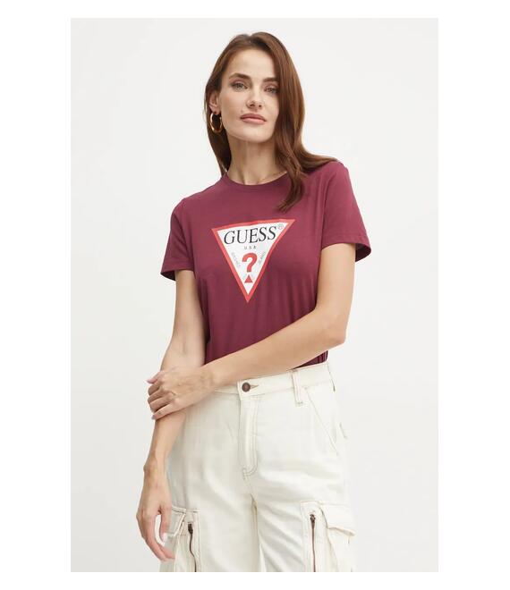 Βαμβακερό μπλουζάκι Guess