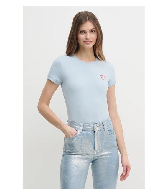 Μπλουζάκι Guess χρώμα: μπλε