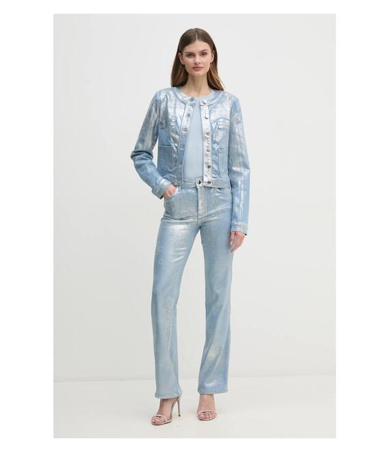 Μπλουζάκι Guess χρώμα: μπλε