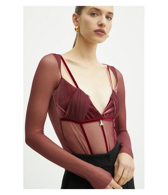Κορμάκι Patrizia Pepe χρώμα: μοβ, 2M4400 J230