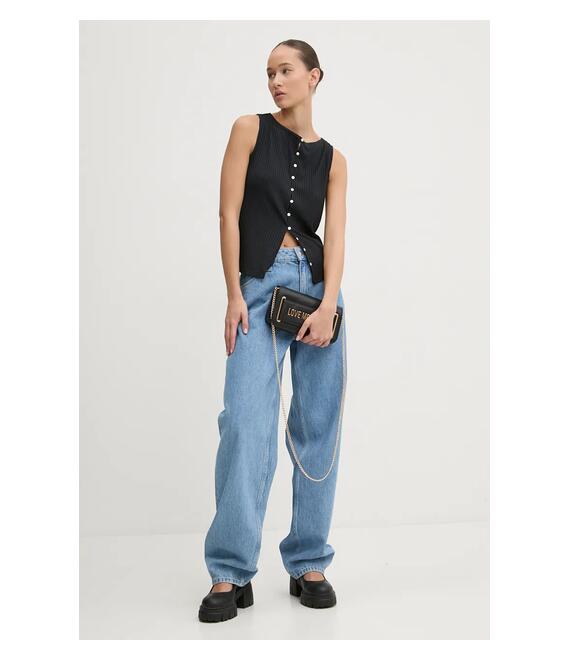 Top Abercrombie & Fitch χρώμα: μαύρο, KI139-4574