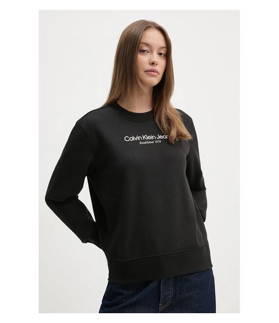 Μπλούζα Calvin Klein Jeans χρώμα: μαύρο, J20J224913