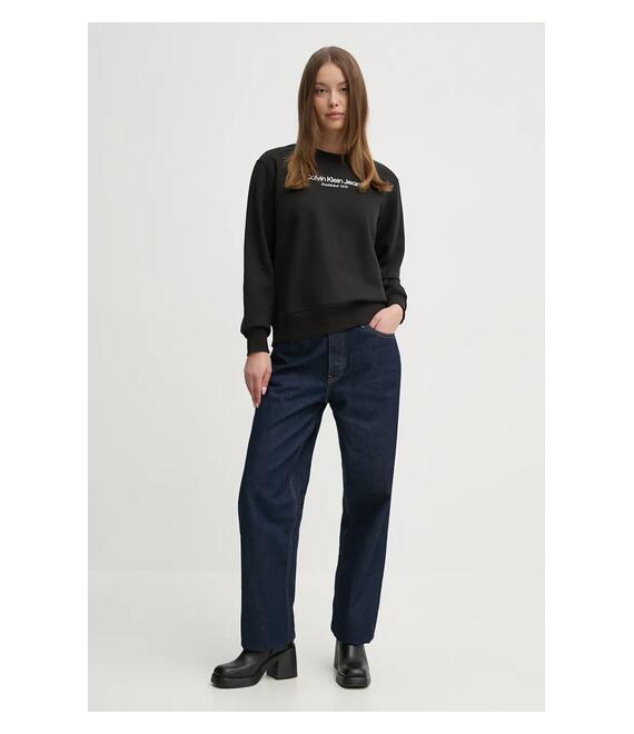 Μπλούζα Calvin Klein Jeans χρώμα: μαύρο, J20J224913