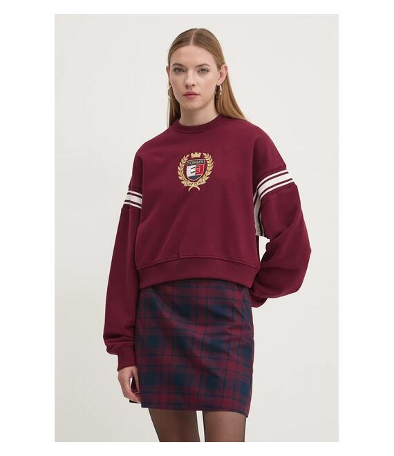 Βαμβακερή μπλούζα Tommy Jeans γυναικεία, DW0DW18772