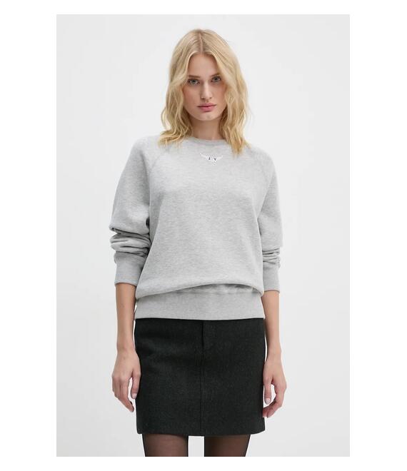 Μπλούζα ZADIG&VOLTAIRE χρώμα: γκρι, JWSS00606