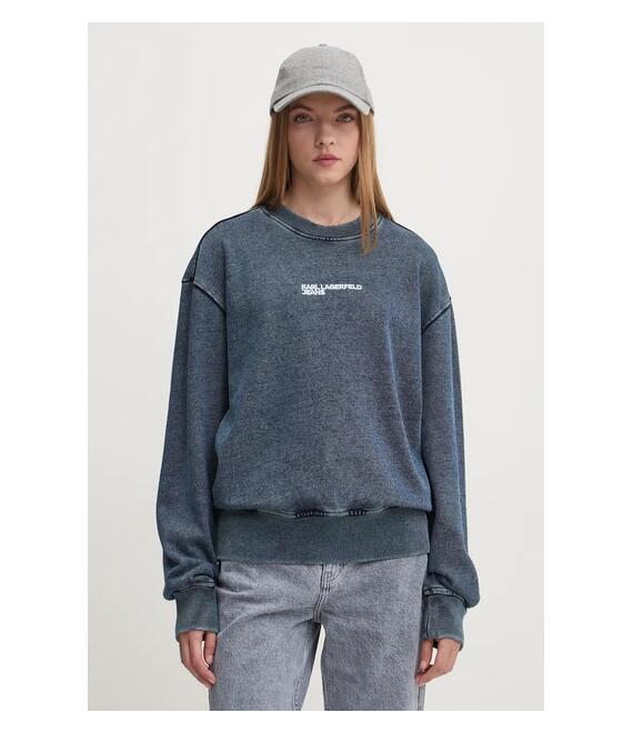 Βαμβακερή μπλούζα Karl Lagerfeld Jeans γυναικεία, 246J1801