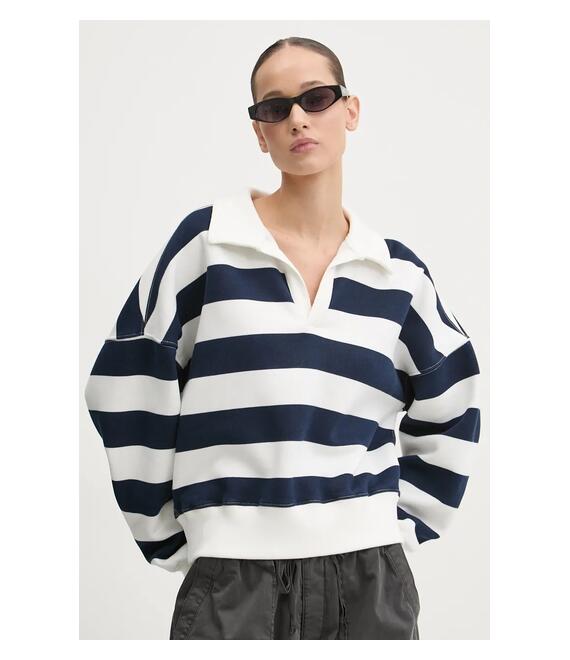 Μπλούζα Abercrombie & Fitch χρώμα: μπεζ, KI152-4156