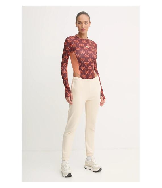 Κορμάκι adidas x Farm Rio χρώμα: καφέ, IV9743