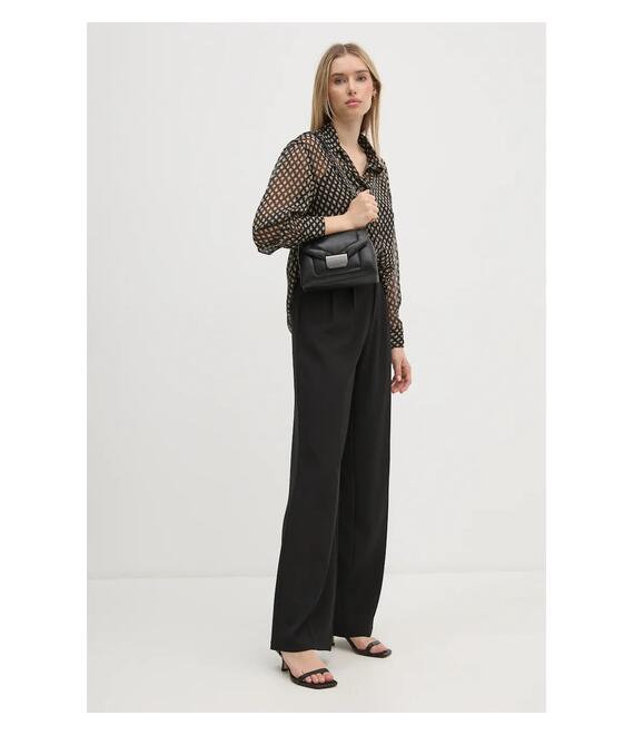 Πουκάμισο Pepe Jeans SAMANTHA χρώμα: μαύρο, PL304931