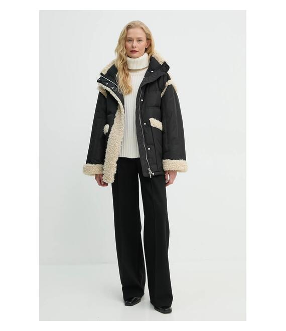 Μπουφάν με επένδυση από πούπουλα Stand Studio Dorothy Coat χρώμα: μαύρο, 62033-8657