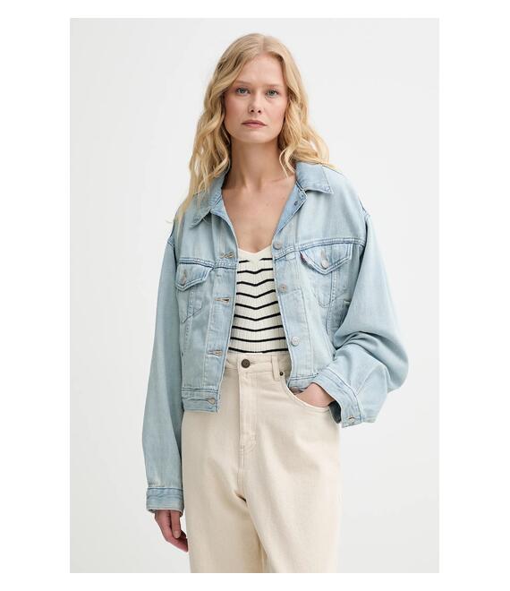 Τζιν μπουφάν Levi's χρώμα: μπεζ, A9155