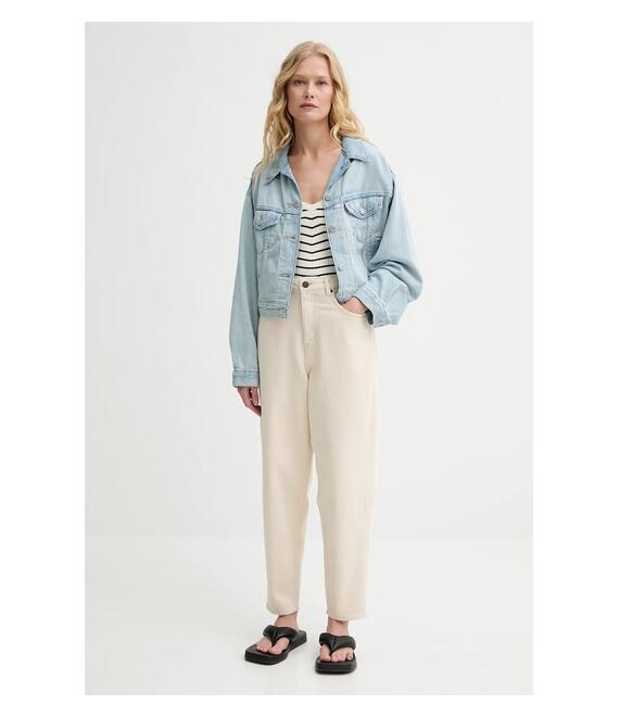 Τζιν μπουφάν Levi's χρώμα: μπεζ, A9155
