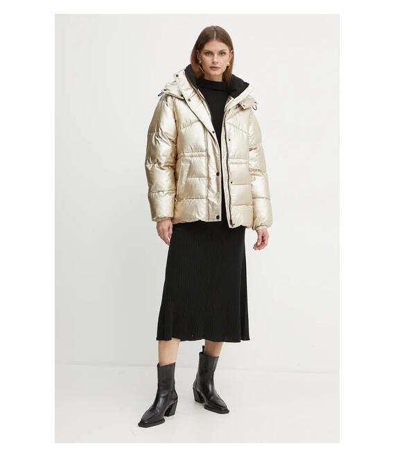 Μπουφάν Karl Lagerfeld χρώμα: χρυσαφί, 246W1504