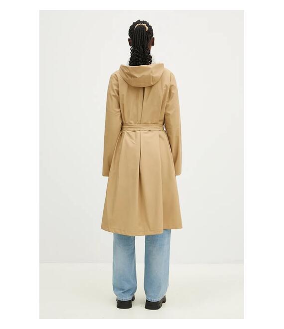 Μπουφάν Rains A-Line Longer W Jacket W3 χρώμα: μπεζ, 12040.24