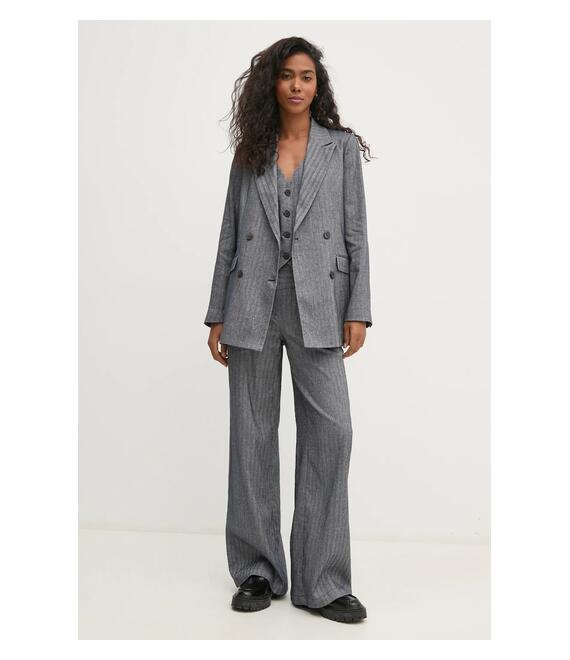 Blazer με μείγμα λινών Hoss Intropia χρώμα: ναυτικό μπλε, 5478073