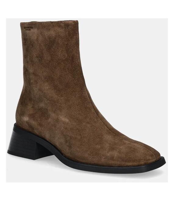 Σουέτ μπότες Vagabond Shoemakers BLANCA γυναικείες, χρώμα: καφέ, 5217-240-58