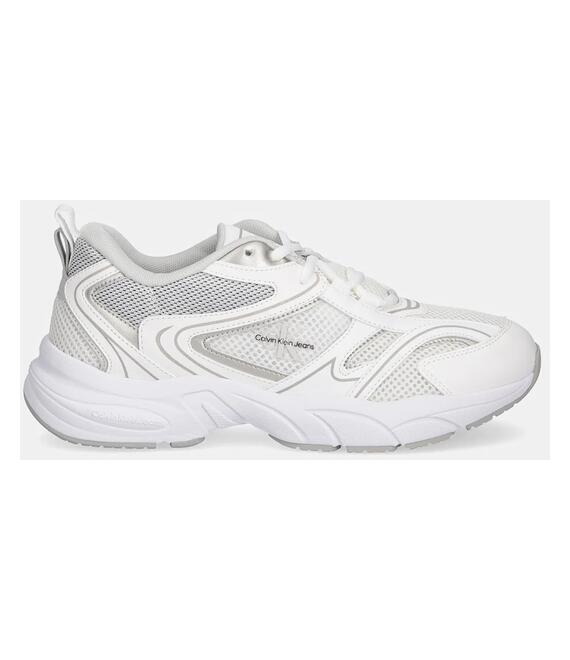 Αθλητικά Calvin Klein Jeans RETRO TENNIS MESH ML χρώμα: άσπρο, YW0YW01807