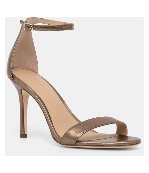 Δερμάτινα σανδάλια Lauren Ralph Lauren Allie χρώμα: χρυσαφί, 802912334001