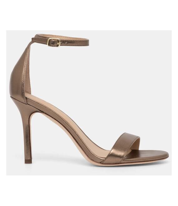 Δερμάτινα σανδάλια Lauren Ralph Lauren Allie χρώμα: χρυσαφί, 802912334001