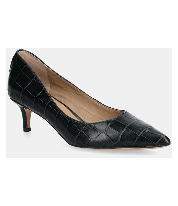 Δερμάτινες γόβες Lauren Ralph Lauren Adrienne χρώμα: πράσινο, 802951355005