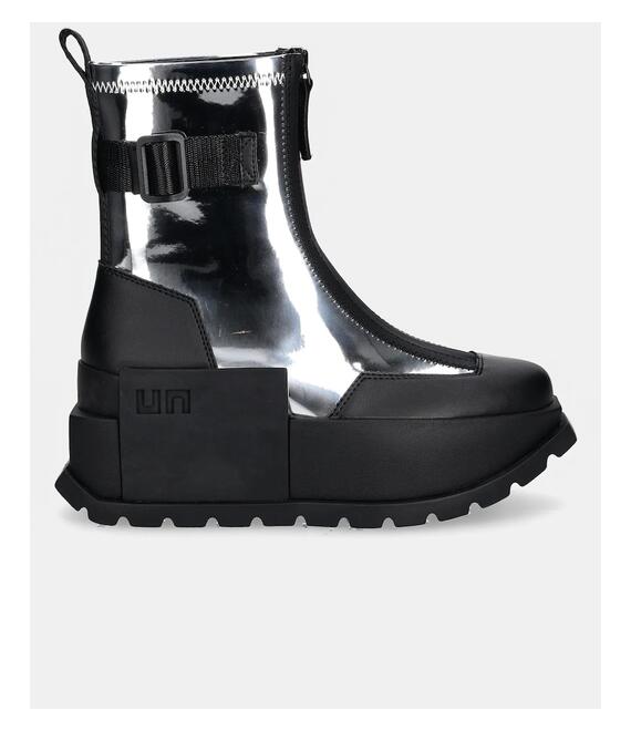 Μπότες United Nude Roko Bootie II γυναικείες, χρώμα: ασημί, 1077714113