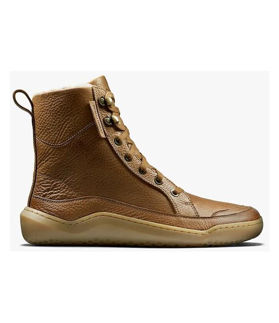 Δερμάτινες μπότες Vivobarefoot GOBI BOOT WARMLINED γυναικείες, χρώμα: καφέ, 209439