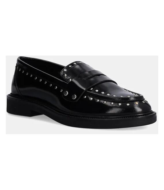 Δερμάτινα μοκασίνια Steve Madden Harloe χρώμα: μαύρο, SM11003264