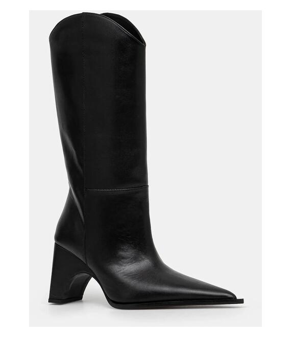 Δερμάτινες καουμπόικες μπότες Coperni Bridge Cowboy Boot γυναικείες, χρώμα: μαύρο, COPSH16467