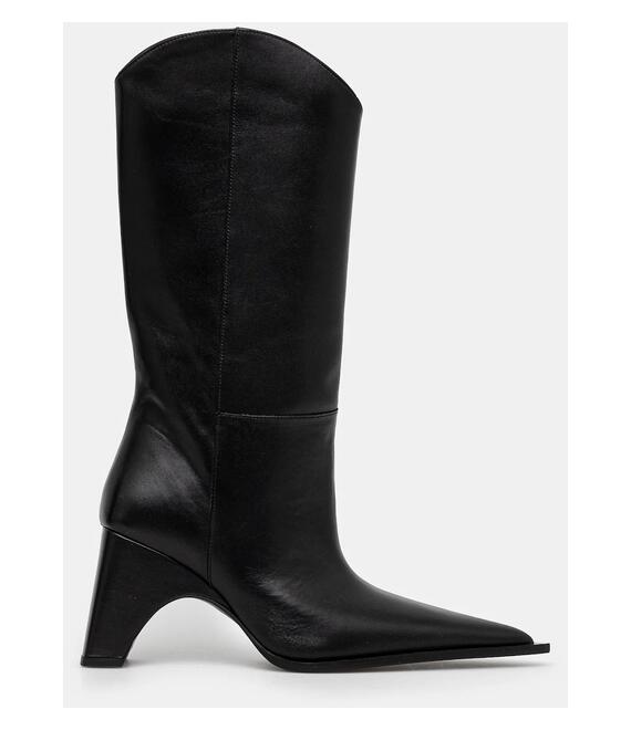 Δερμάτινες καουμπόικες μπότες Coperni Bridge Cowboy Boot γυναικείες, χρώμα: μαύρο, COPSH16467