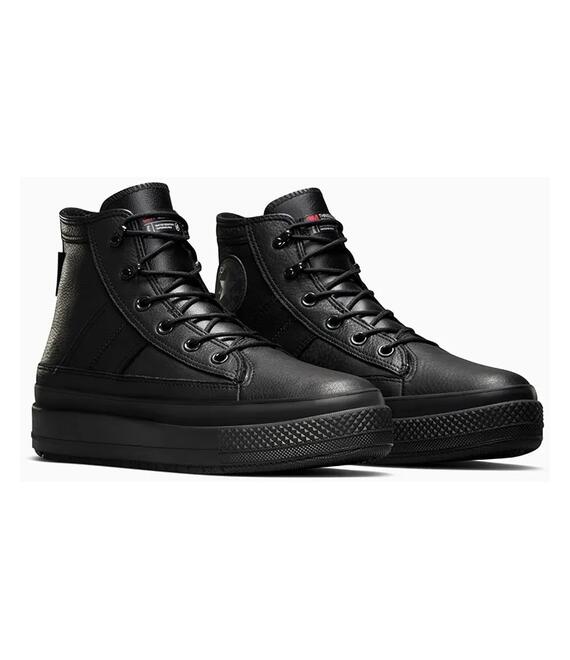 Δερμάτινα αθλητικά παπούτσια Converse Chuck Taylor All Star Equip Waterproof χρώμα: μαύρο, A08557C