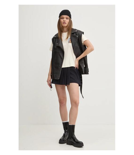 Φούστα Abercrombie & Fitch χρώμα: ναυτικό μπλε, KI143-4338