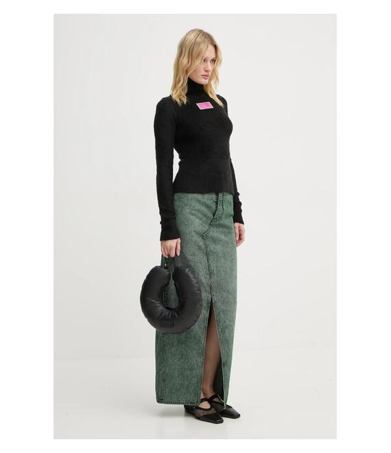 Τζιν φούστα MM6 Maison Margiela χρώμα: πράσινο, S62MI0021.S30652