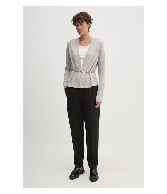 Παντελόνι Tommy Hilfiger χρώμα: μαύρο, WW0WW43633