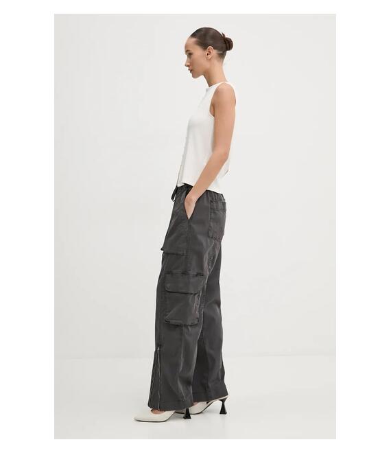 Παντελόνι Abercrombie & Fitch χρώμα: γκρι, KI156-4435