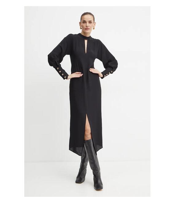 Φόρεμα Twinset χρώμα: μαύρο, 242TT2321