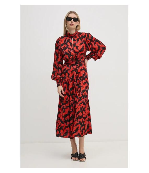 Φόρεμα DIANE VON FURSTENBERG χρώμα: κόκκινο, DVFDL3S054