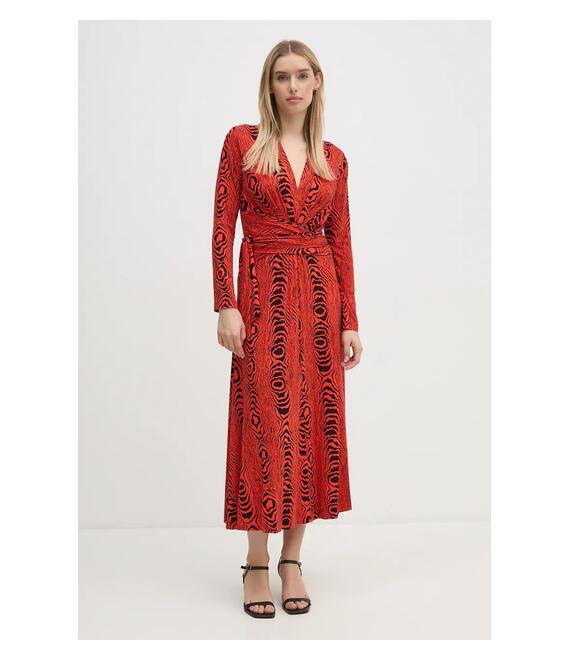 Φόρεμα DIANE VON FURSTENBERG χρώμα: κόκκινο, DVFDW3S019