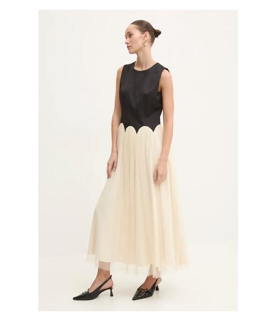 Φόρεμα Never Fully Dressed Monika Dress χρώμα: μαύρο, NFDDR1639