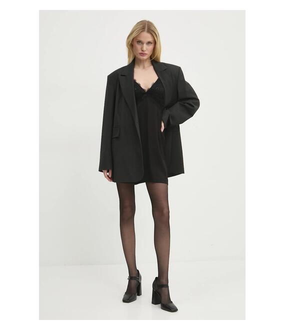 Φόρεμα Never Fully Dressed Reha Dress χρώμα: μαύρο, NFDDR1682