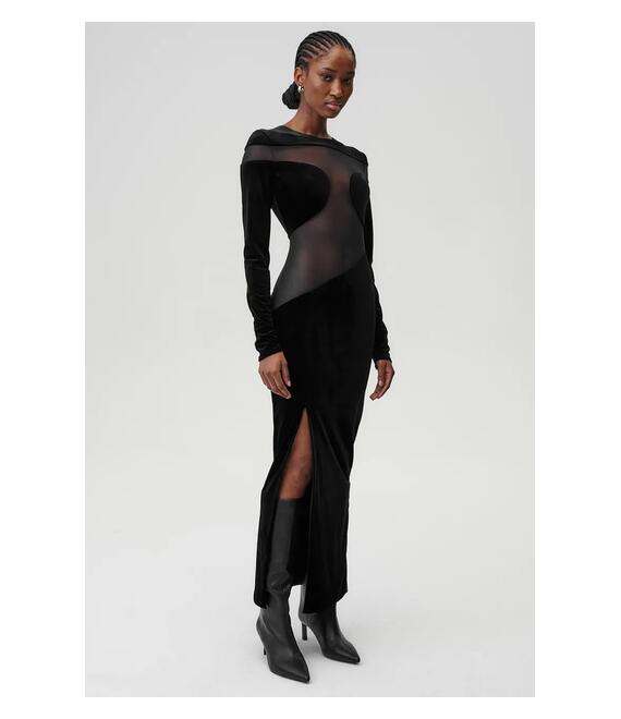 Φόρεμα Undress Code Velvet Sky Dress χρώμα: μαύρο, 732