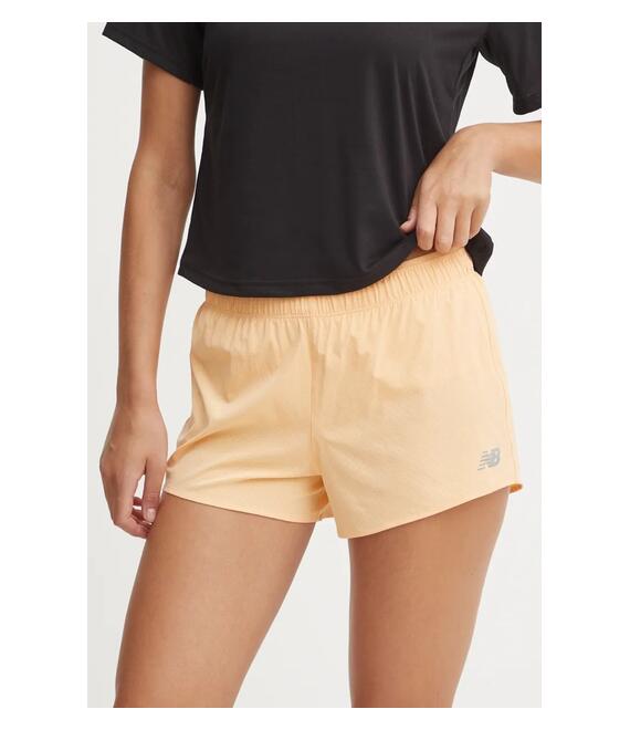 Σορτς τρεξίματος New Balance χρώμα: πορτοκαλί, WS41286PAE
