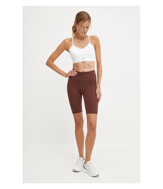 Σορτς Reebok LUX Collection χρώμα: καφέ, 100205597