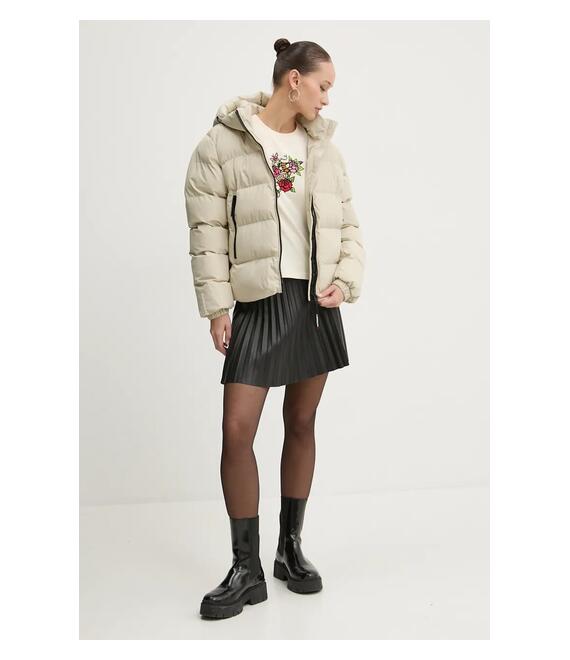 Βαμβακερό μπλουζάκι Superdry γυναικείο, χρώμα: μπεζ, W1011573A-3KU