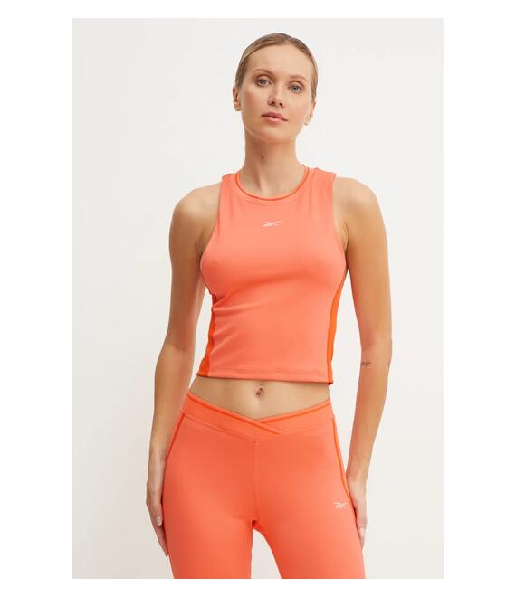 Τοπ προπόνησης Reebok Team χρώμα: πορτοκαλί, 100205803