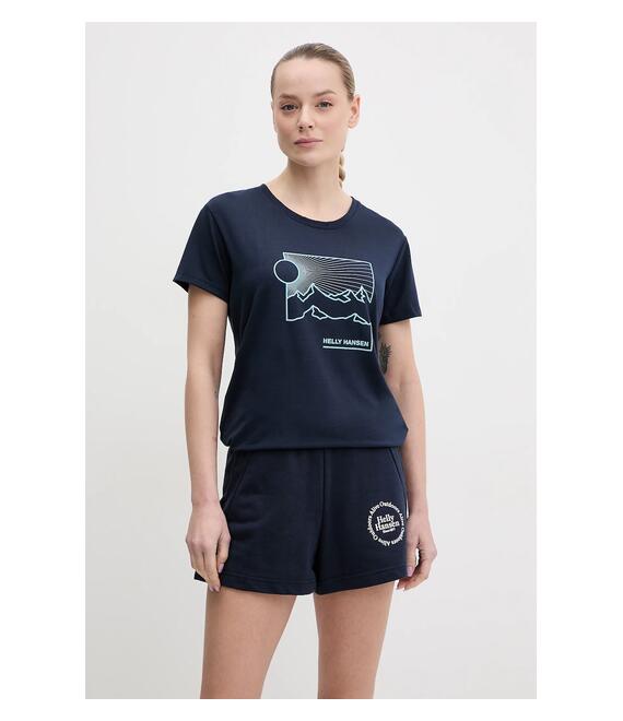 Μπλουζάκι Helly Hansen SKOG χρώμα: ναυτικό μπλε, 63083