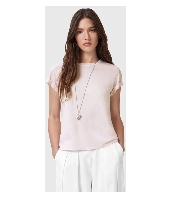Βαμβακερό μπλουζάκι AllSaints ANNA χρώμα: πράσινο, W191JB